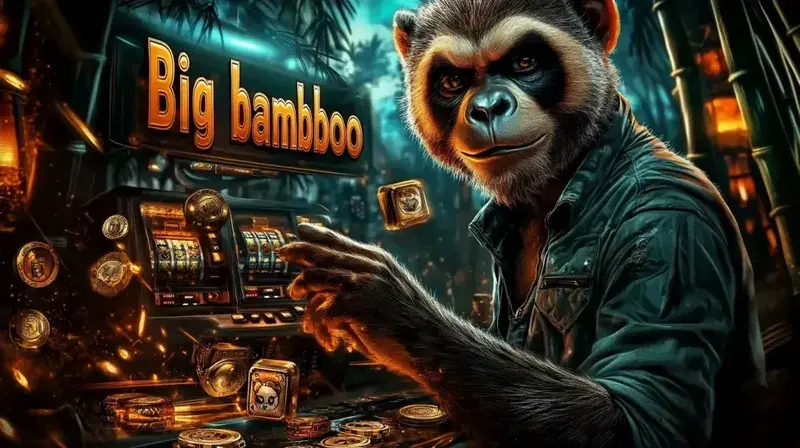 A glamorous woman with blonde hair looking over her shoulder while standing next to a detailed and glowing slot machine featuring an armed female character on the reels.